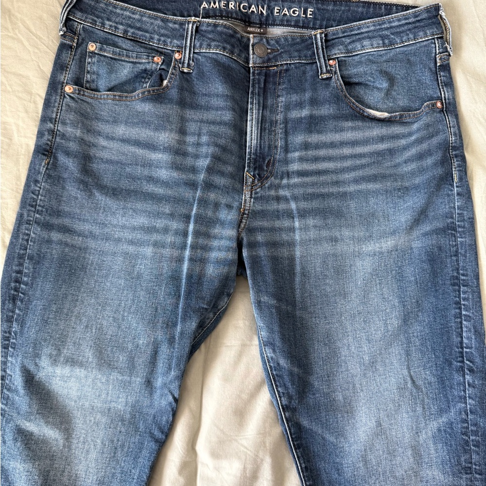 American Eagle Outfitters Blue Slim Straight Jeans